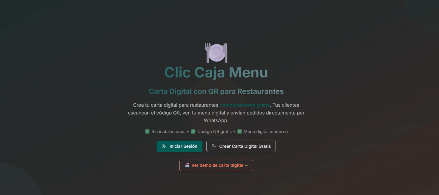 Imagen Menu con Clic Caja